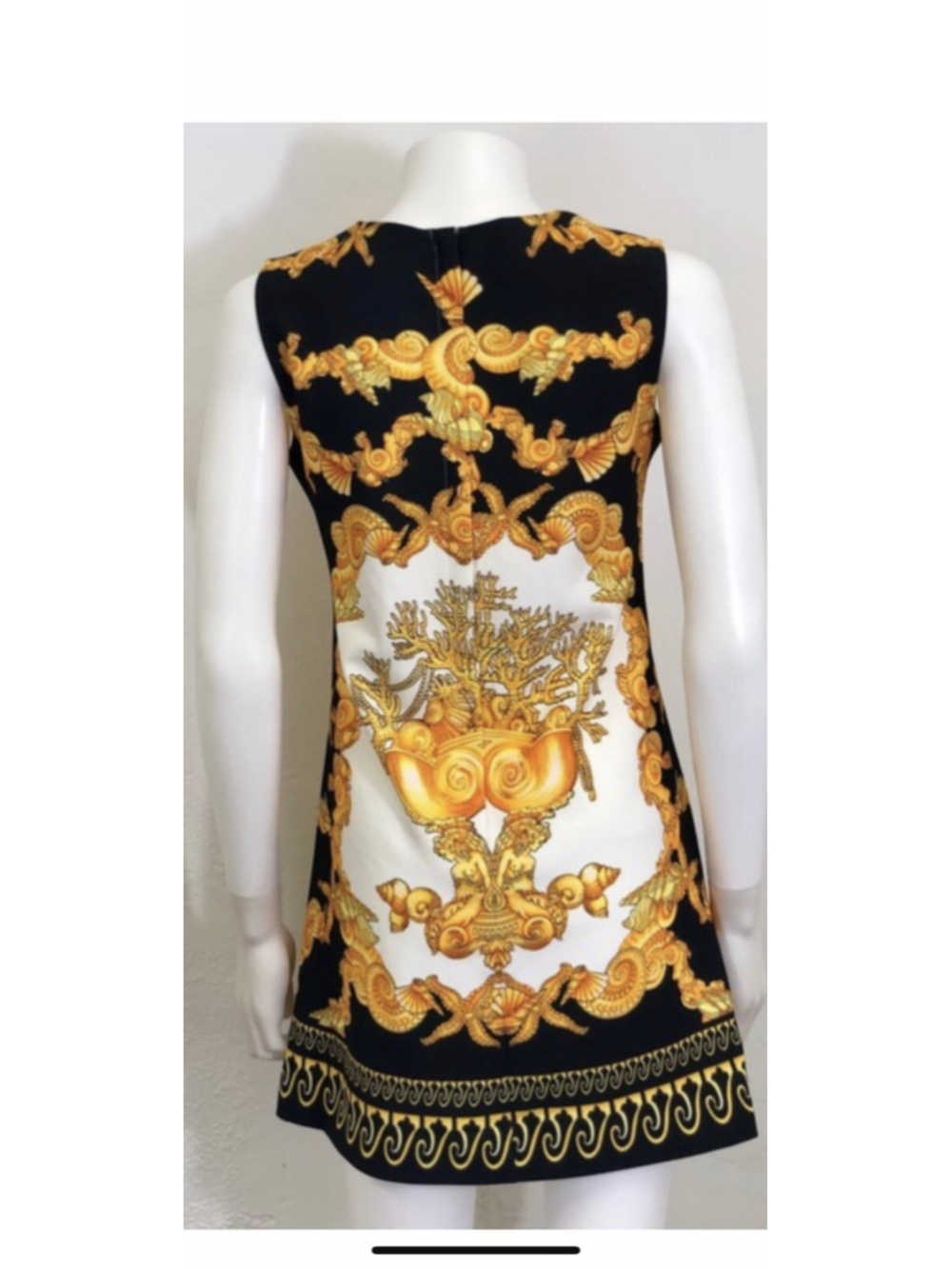 black yellow Mini Dress Medusa Size M - Picture 5 of 6